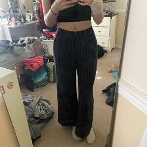express wide leg stylist suit pants